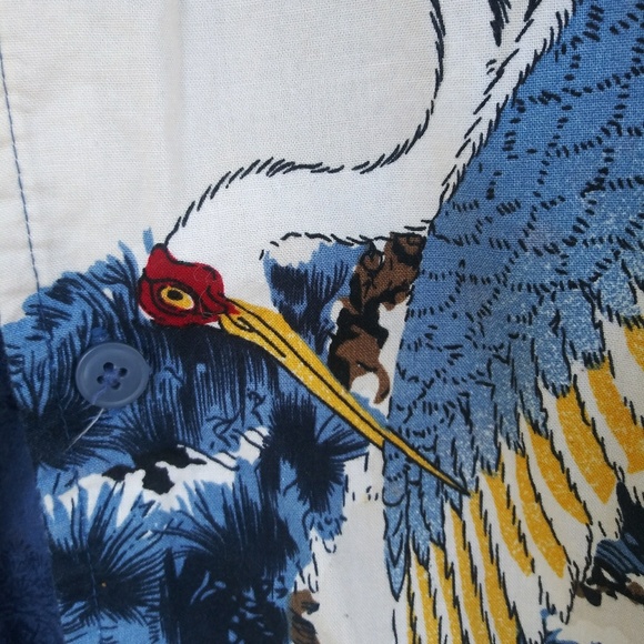No Boundaries Print Shirt Stork Blue Small - Picture 4 of 7